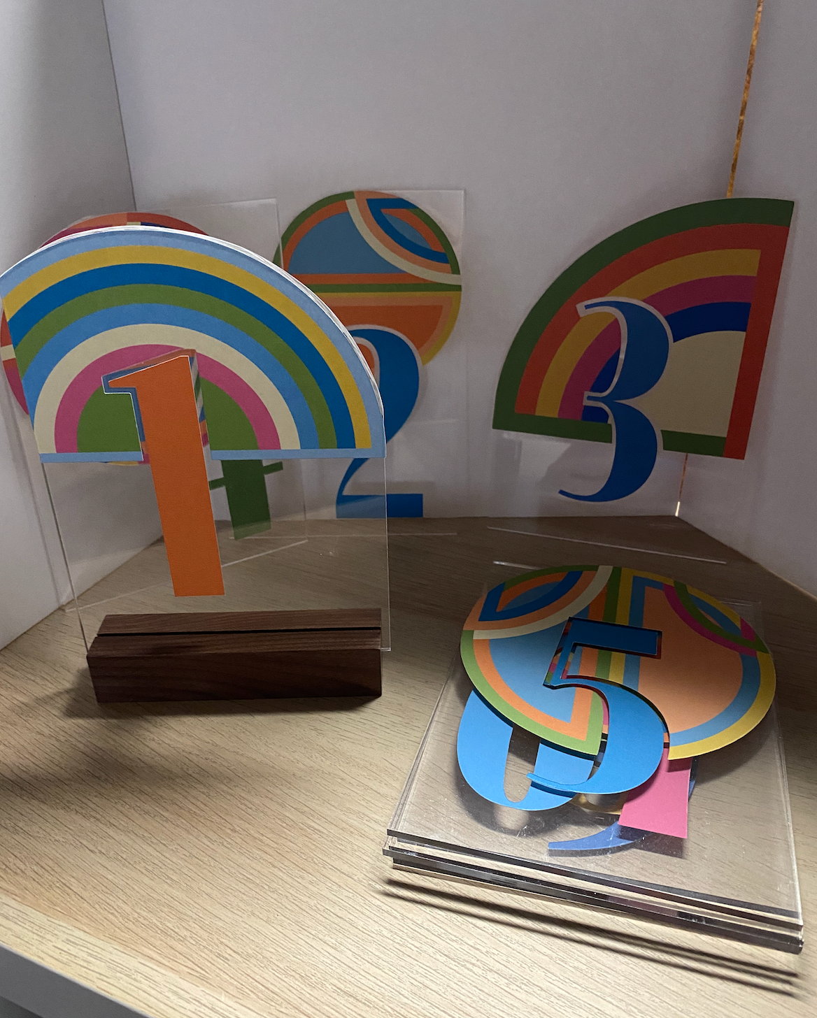 Colorful + Bold Acrylic Table Numbers